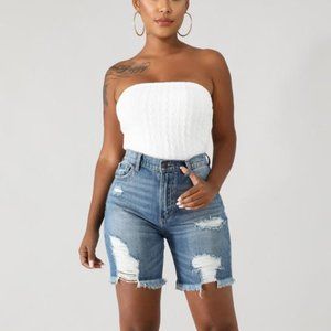 Lace Me Up Bodysuit - White